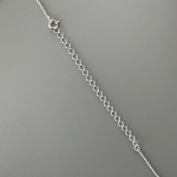 Sterling Silver CZ Choker Necklace - Picture 6 of 6